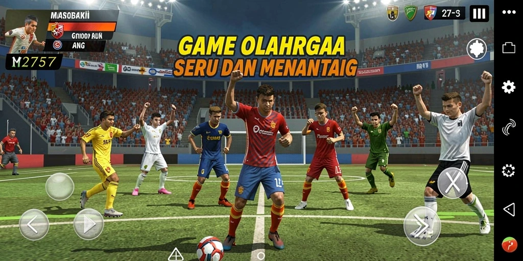 Tampilan gameplay seru dari game olahraga 2757.