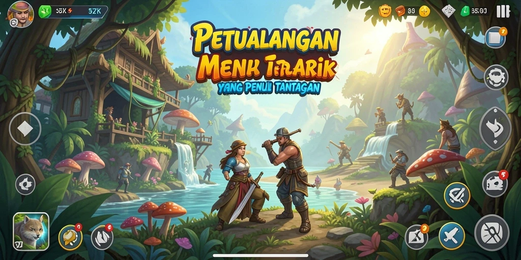 Tampilan gameplay menarik dari petualangan di 5ZK.