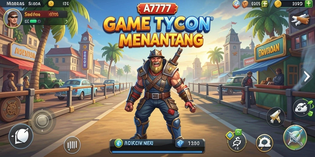 Screenshot A7777 menampilkan gameplay Tycoon yang menarik dan kompetitif.