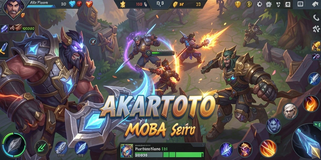 Screenshot gameplay AKARTOTO menunjukkan aksi pertarungan yang mendebarkan.