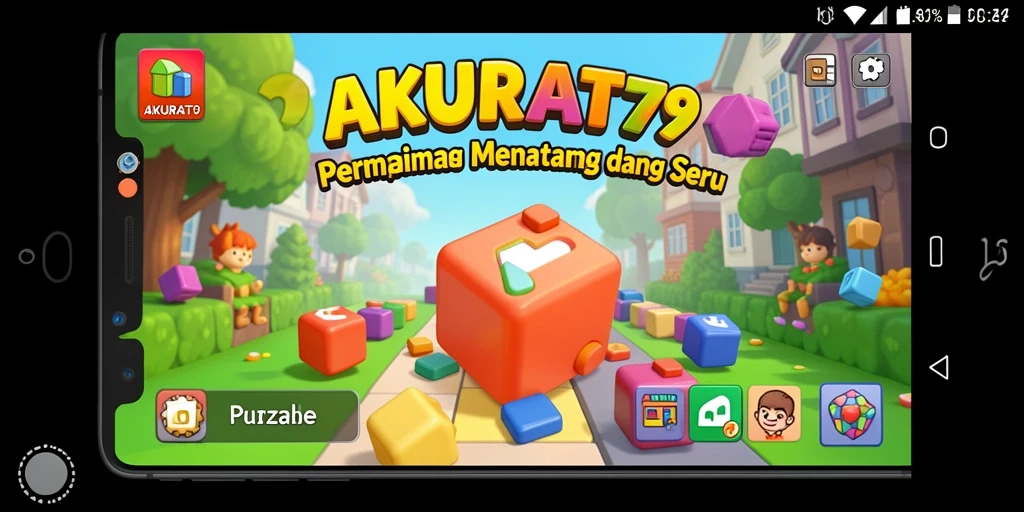 Tampilan gameplay menantang dari game Puzzle AKURAT79.