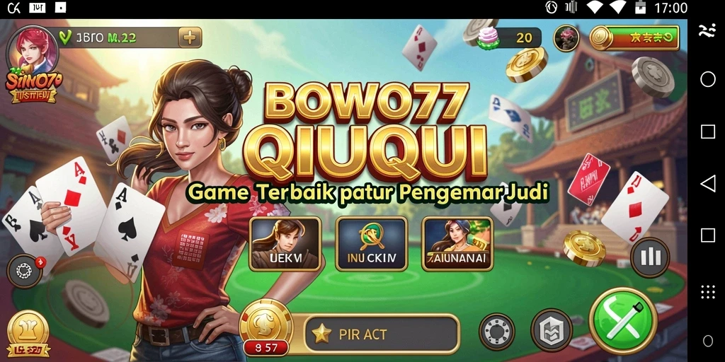 Gameplay seru BOWO77 dengan kartu QiuQiu penuh aksi.