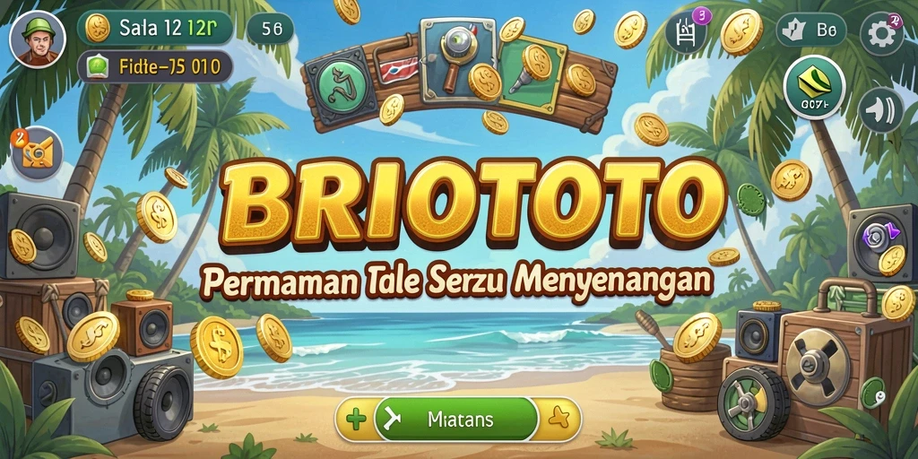 Screenshot menunjukkan gameplay seru dan fitur menarik dari BRIOTOTO.