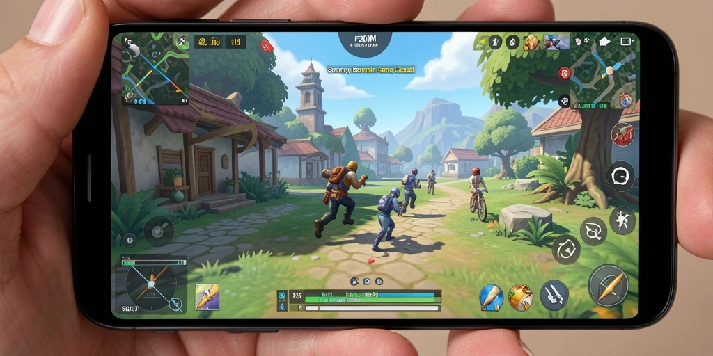 Tampilan gameplay F200M yang seru dan interaktif.