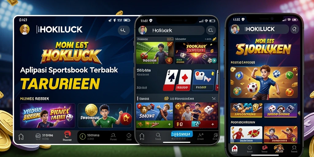 Screenshot gameplay HOKILUCK yang menunjukkan antarmuka taruhan olahraga.