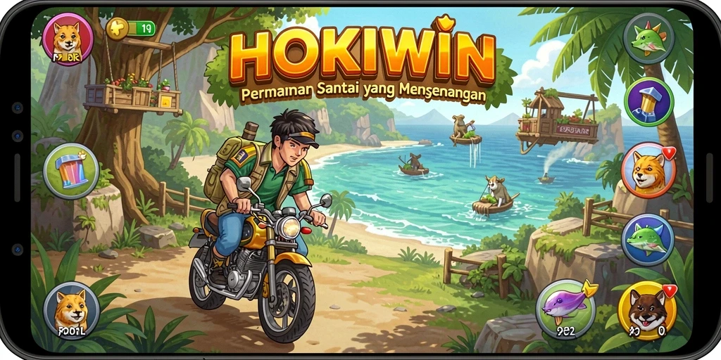 Screenshot dari gameplay HOKIWIN menampilkan keseruan permainan casual.