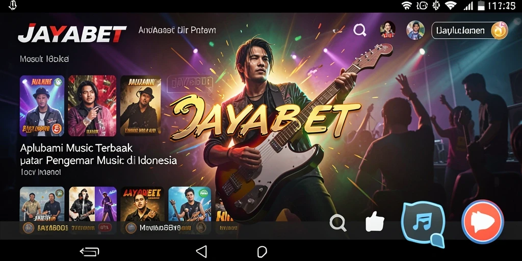 Tampilan utama JAYABET yang menunjukkan pengguna bernyanyi karaoke.