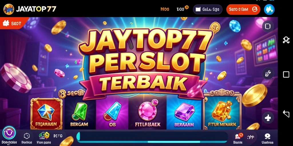 Screenshot menunjukkan gameplay menegangkan JAYATOP77 saat bermain slot.