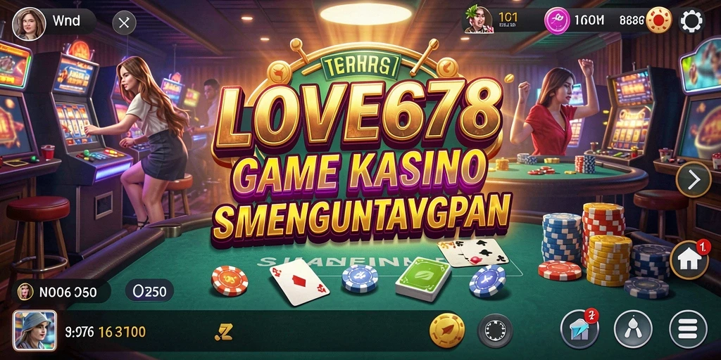 Screenshot gameplay LOVE678 dengan tampilan Kasino yang menarik.