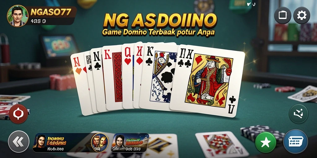 Screenshot gameplay NGASO77 menampilkan momen seru bermain domino.
