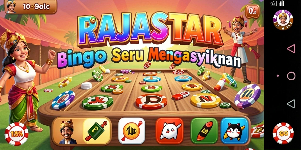 Tampilan gameplay seru dan interaktif di RAJASTAR.