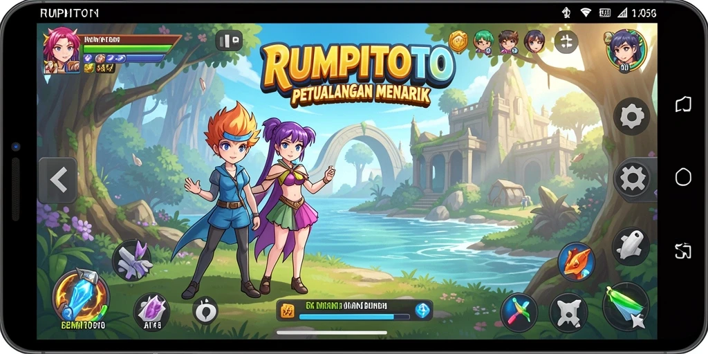 Screenshot RUMPITOTO menunjukkan aksi seru karakter Anime dalam pertempuran.