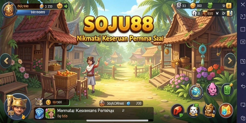 Tampilkan gameplay santai dan seru dari SOJU88.