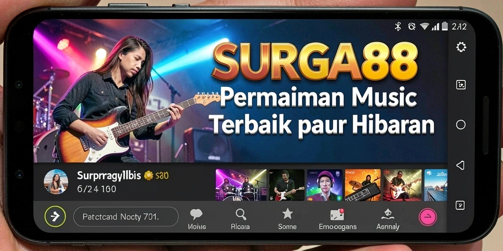 Tampilan gameplay SURGA88 dengan berbagai pilihan musik menarik.